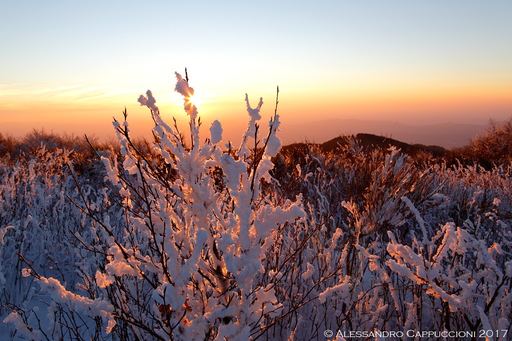 Tramonto, Monti del Pratomagno: Tramonto, Monti del Pratomagno